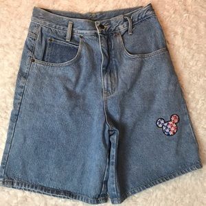 Vintage Mickey Unlimited High Rise Denim Shorts